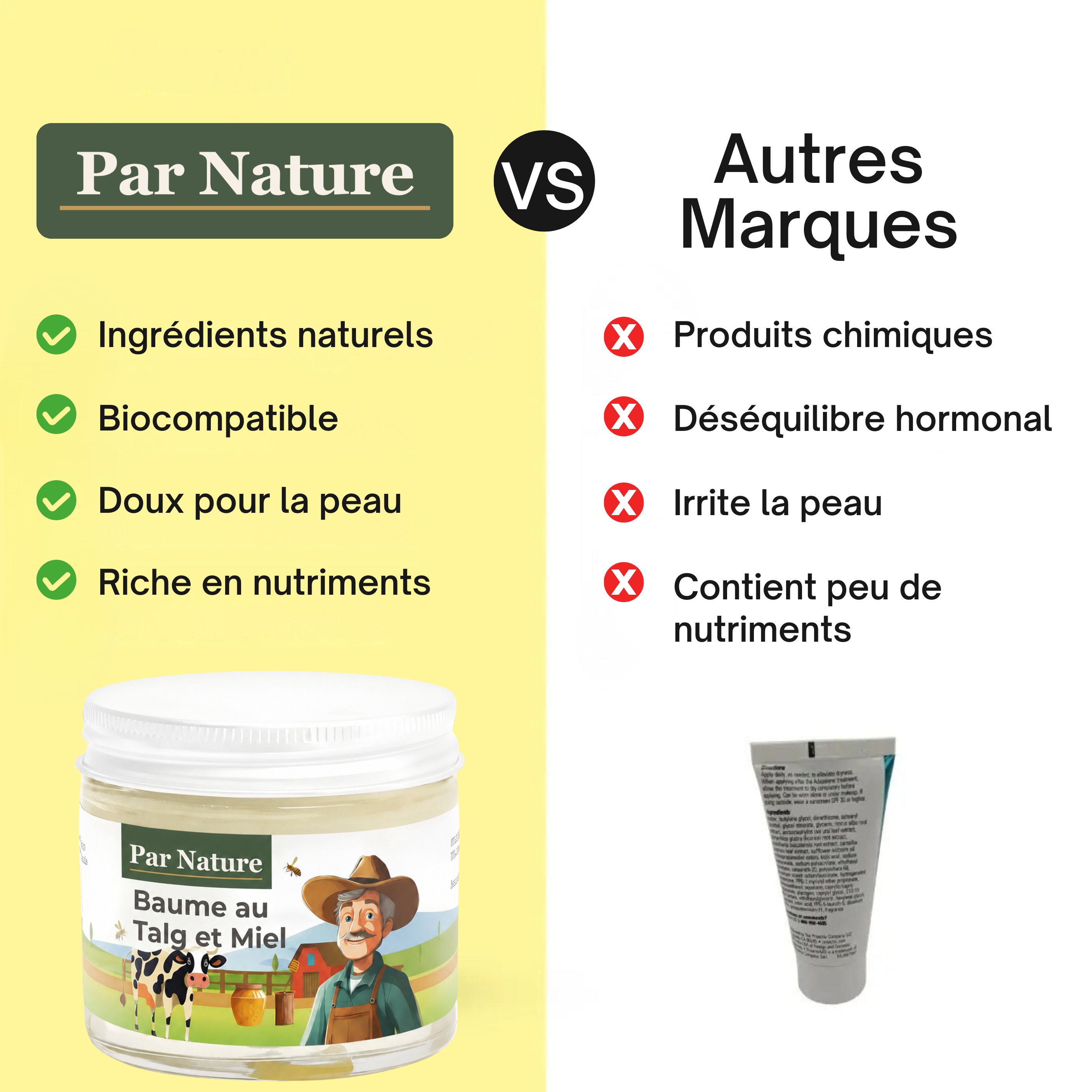 Baume au Talg et Miel | Soin naturel de la peau